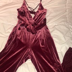 Express Velvet Jumpsuit
